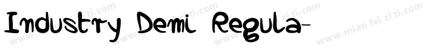Industry Demi Regula字体转换